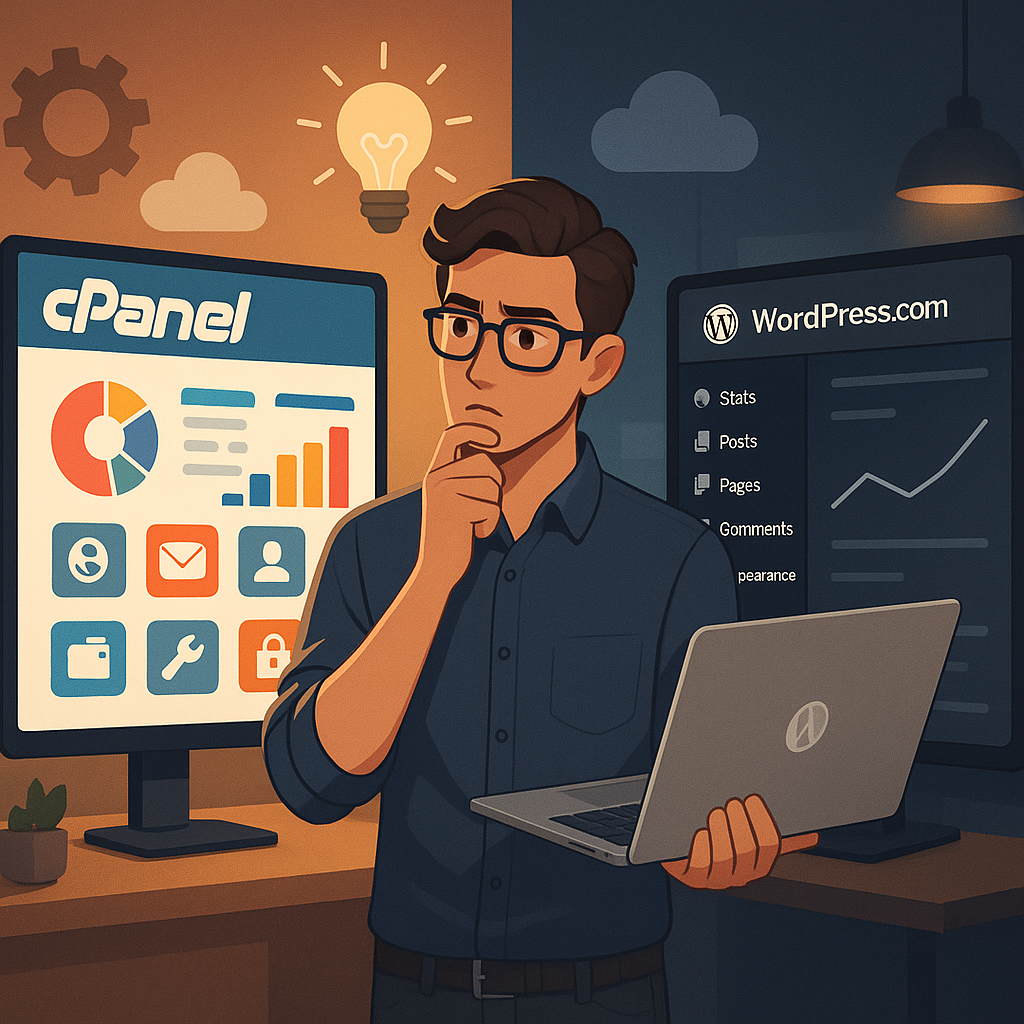 «Entendiendo cPanel: Por qué WordPress.com elige alternativas»