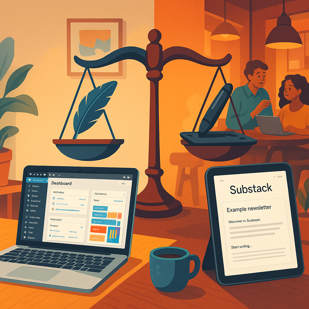 WordPress vs. Substack: Encuentra la Plataforma Ideal para el Éxito de Tu Boletín