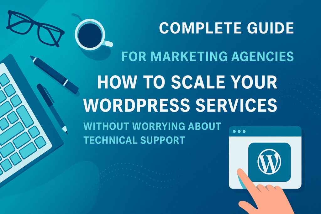Complete Guide for Marketing Agencies: How to Scale Your WordPress Services Without Worrying About Technical Support.